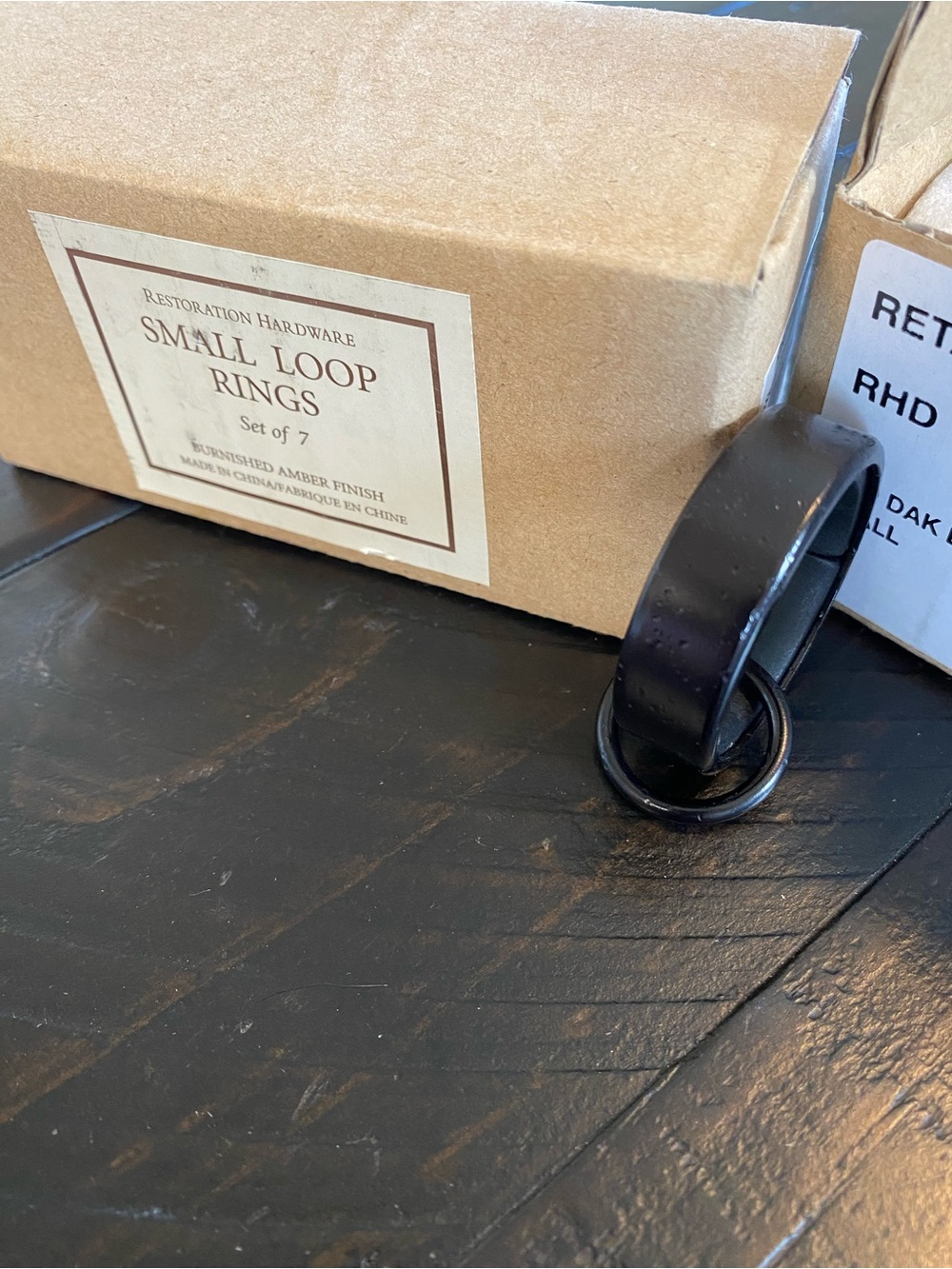 Restoration Hardware Amber Small Loop Rings - 2 Sets of 7